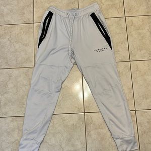 American Eagle White Joggers (Small)